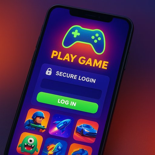 D666 android app hero screen on a smartphone showing the mobile gaming platform with vibrant UI, secure login, and market fit for Pakistan. The image conveys a modern, energetic mood for mobile gaming.