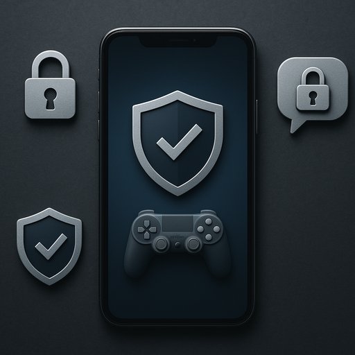 Graphic illustrating secure multiplayer protocols, encryption icons, and user safety emphasis for the D666 iOS game app. The image communicates trust, privacy, and safety for players in Karachi and Lahore.