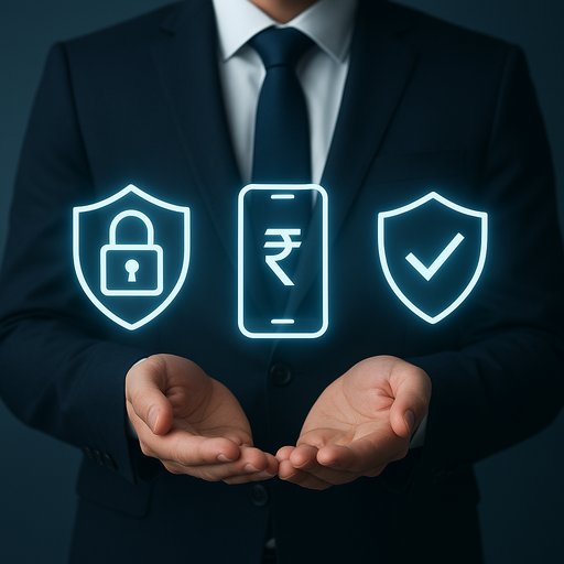 D666 security and trust graphic illustrating encryption, PKR payments, and account protection. The mood is professional and reassuring, using secure colors to convey safety for Pakistani players.